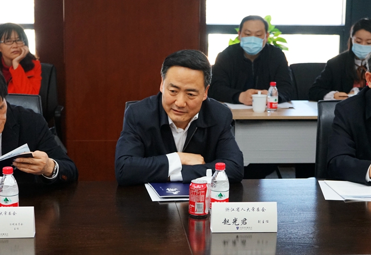 浙江省人大常委会副主任赵光君一行莅临天册调研指导工作